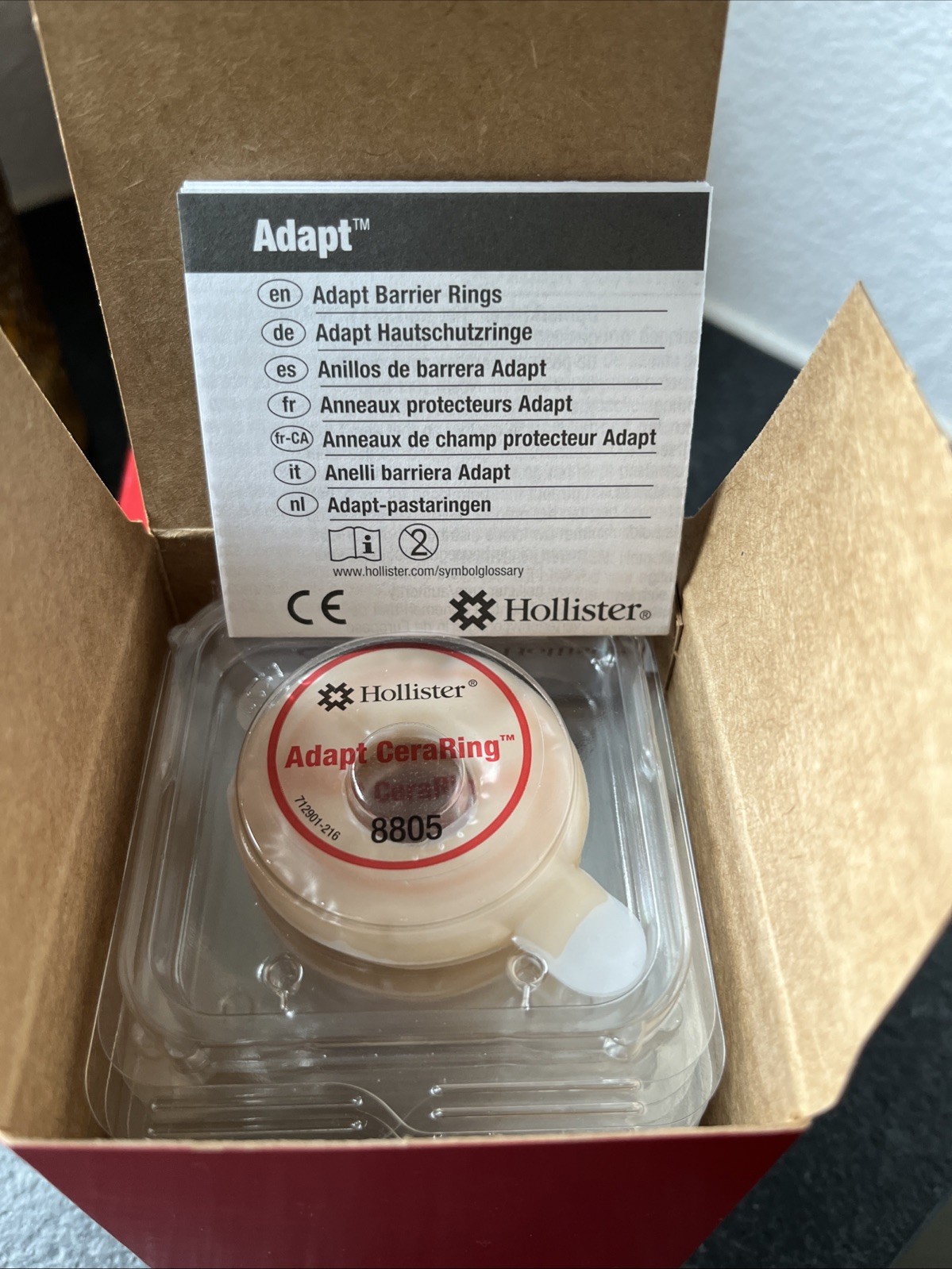 2 Boxes of 10 (20 Total) Hollister 8805 Adapt CeraRing Ostomy Barrier Rings 2″