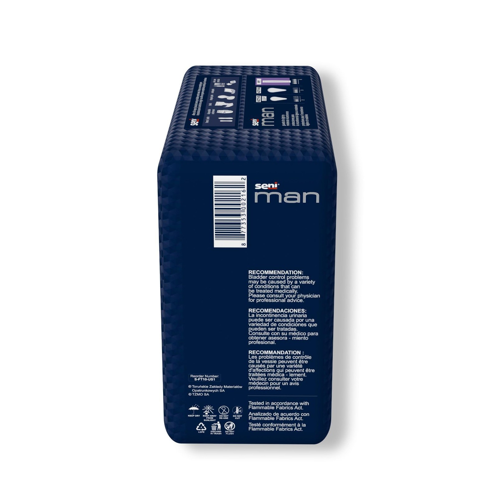 Man Active Guards, Male Incontinence Bladder Control Pads, 3-1/2″ x 15-7/10″,…