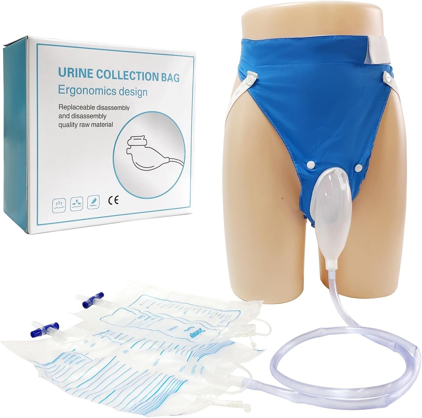 Wearable Urine Collection Bag External Catheter for Women, Reusable Portable …