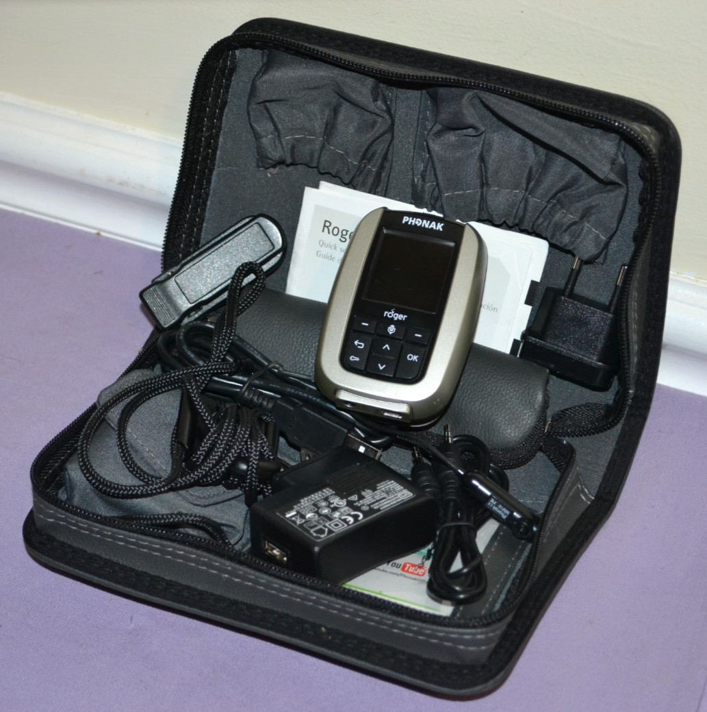 PHONAK Roger / FM Inspiro Transmitter W/Microphone, Case & Accessories-New Other