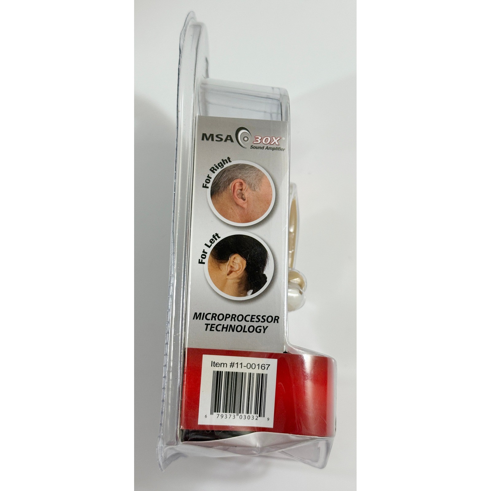 MSA 30X Sound Amplifier Unisex OS Tan Rechargeable As Seen On TV New