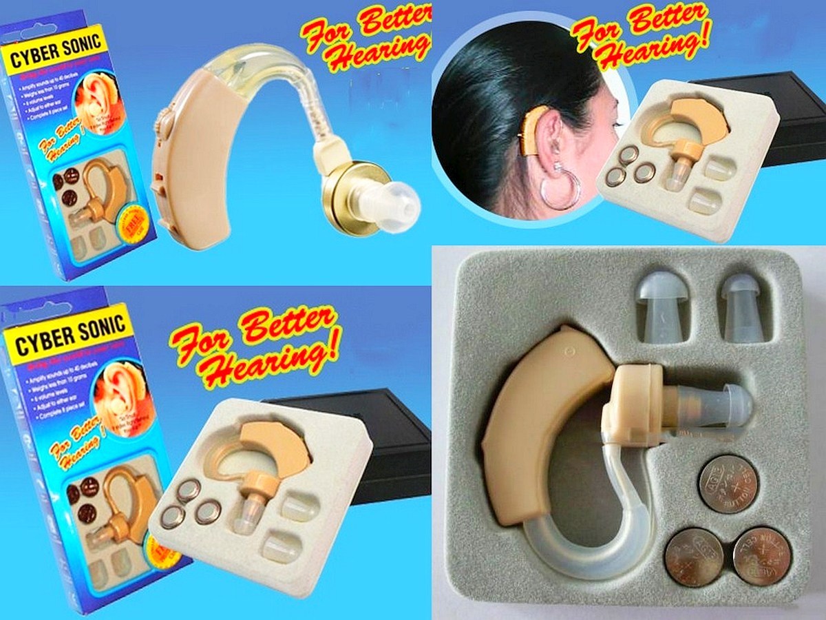 CYBER SONIC Sound Amplifier Hearing Assistance Aid BEHIND the EAR bte Hear Sound