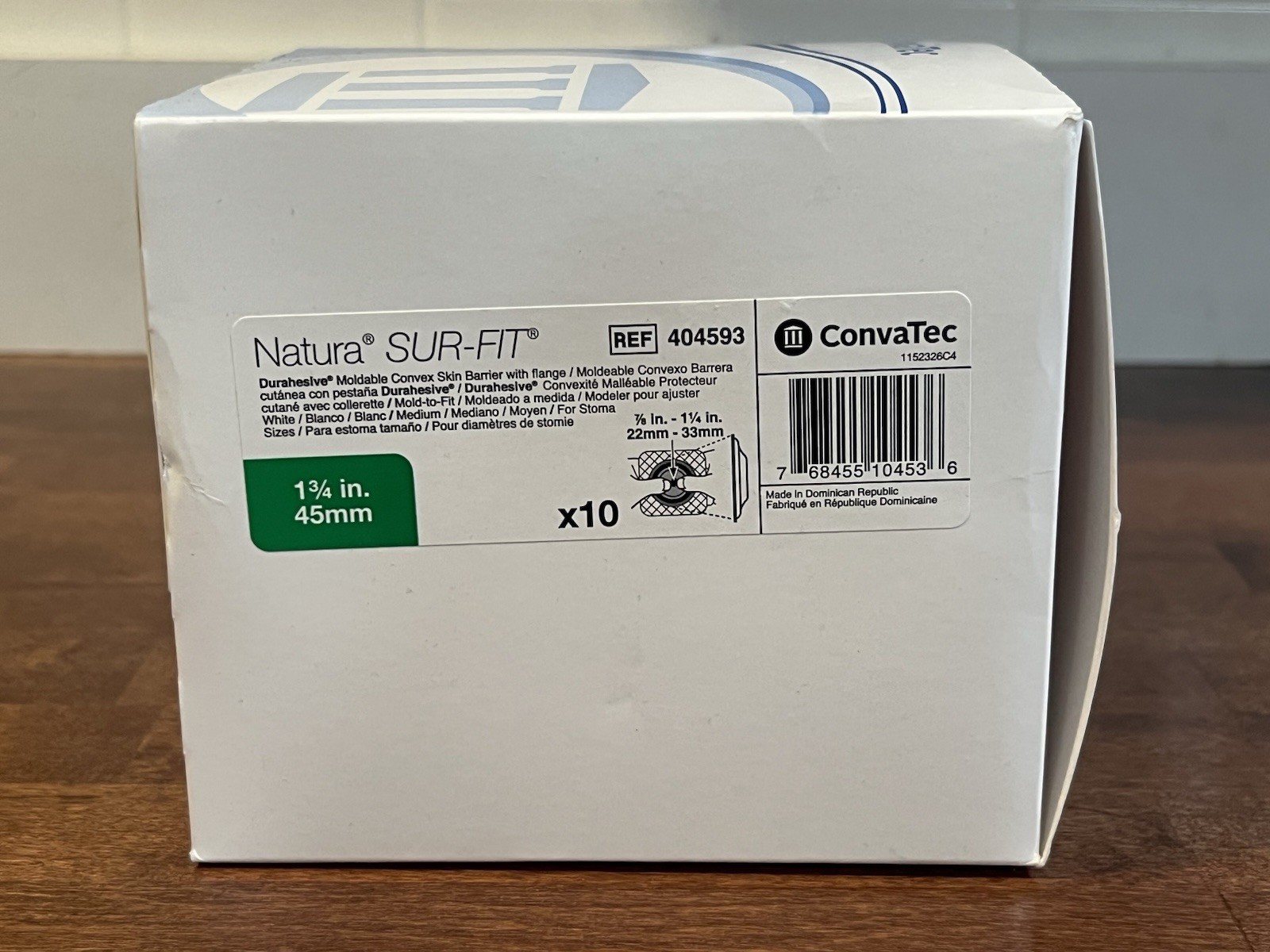 ConvaTec 404593 Natura SUR-FIT 1¾” /45mm 1 Box Of 10