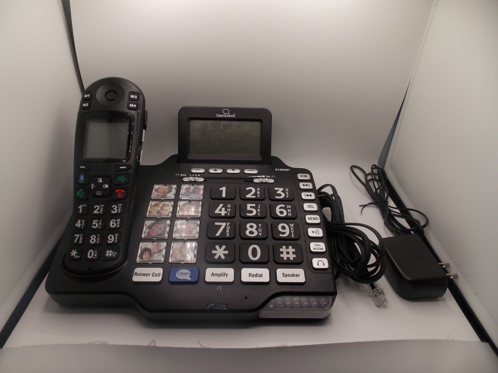 ClearSounds iConnect A1600BT Amplified Cordless Phone Bluetooth hearing impaired