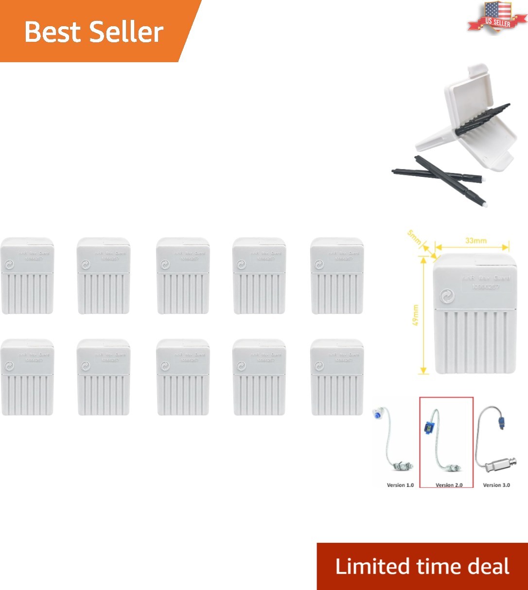 80-Count Wax Guard Filters – Protects Siemens/Signia & Sony Hearing Aids