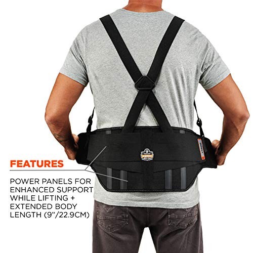 ProFlex 1600 Back Support Brace, 9″ Extended Support, High Cut Front For Large