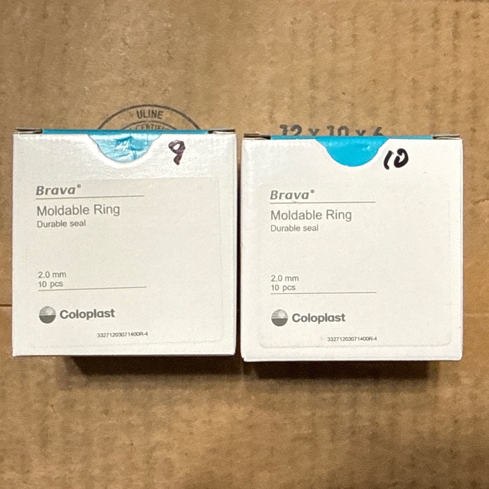 Coloplast 120307 Brava® Moldable Rings 2.0 mm Expires 10/27 /Lot Of 19 Total
