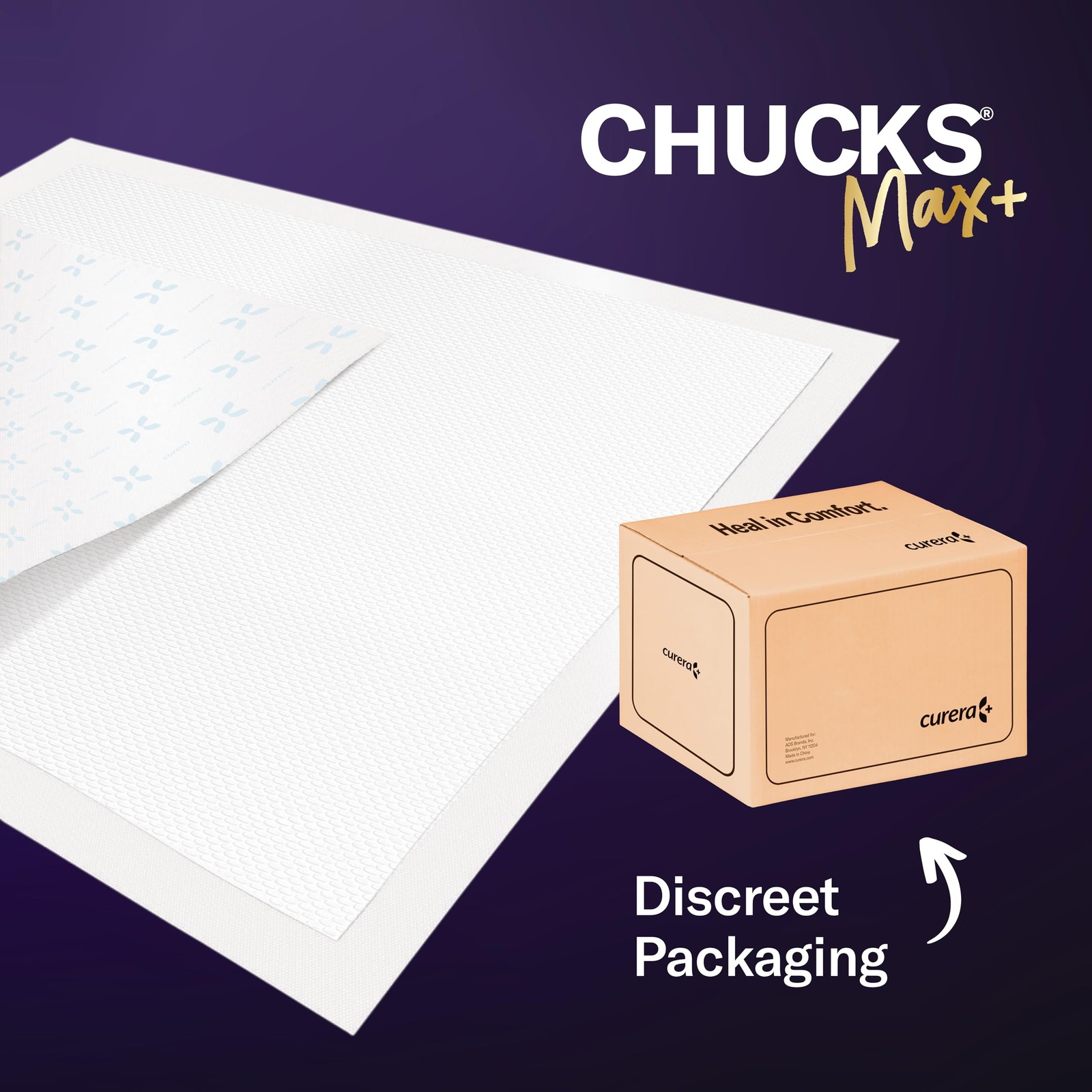 Chucks MAX+ Hospital Bed Pads Disposable Adult 36 x 36 36” x (10 Pack)