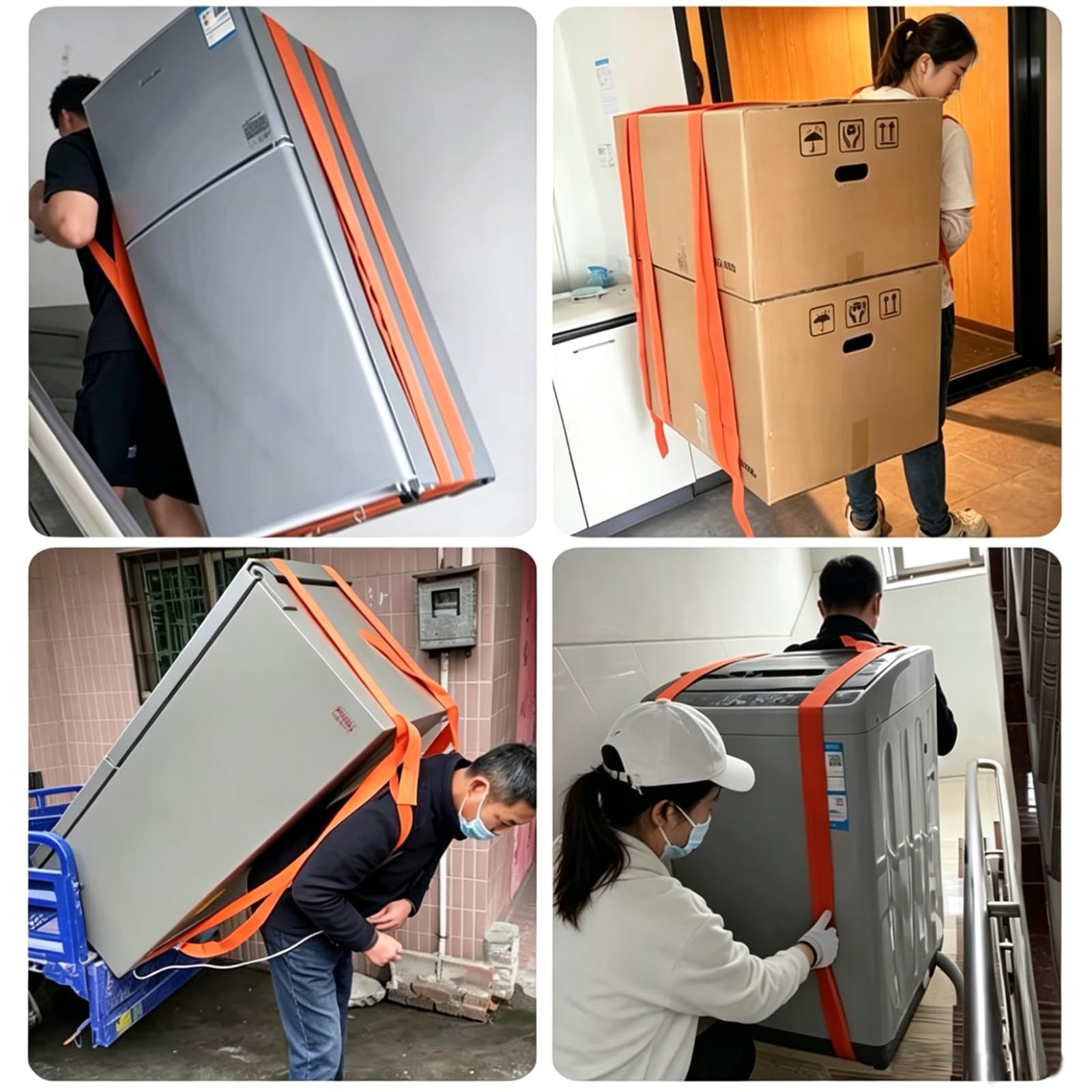 Moving Straps, 1-Person Lifting and Carrying System, Adjustable Shoulder Harn…