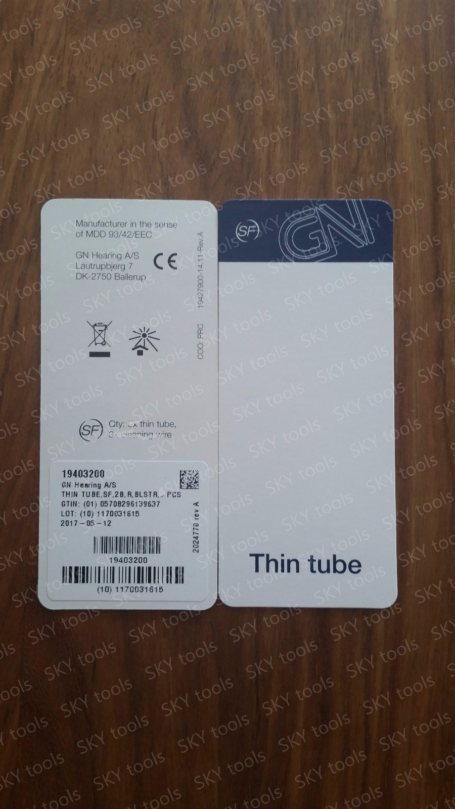 A pair of GN ReSound Surefit Sure fit Thin tube for Hearing Aids , Left + Right