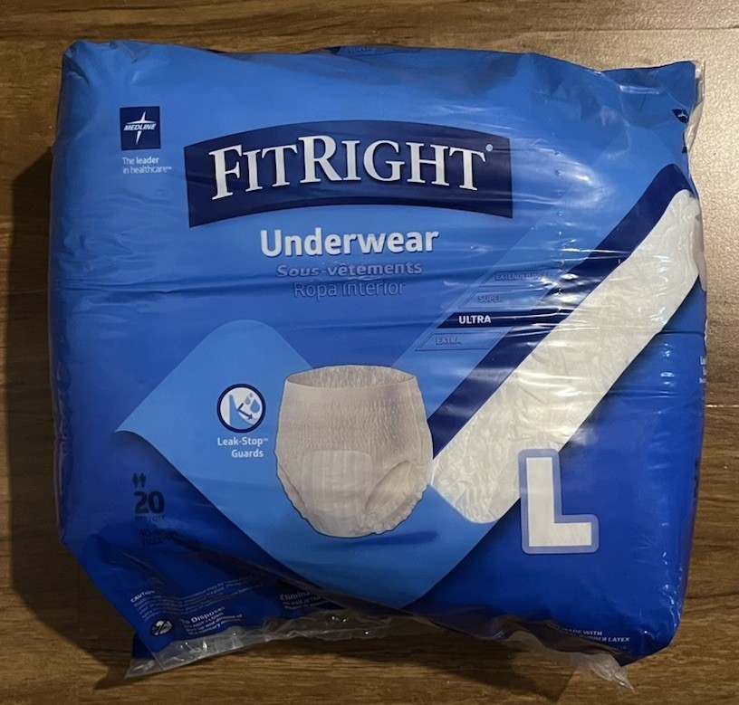 Fitright adult diapers Large 20 count