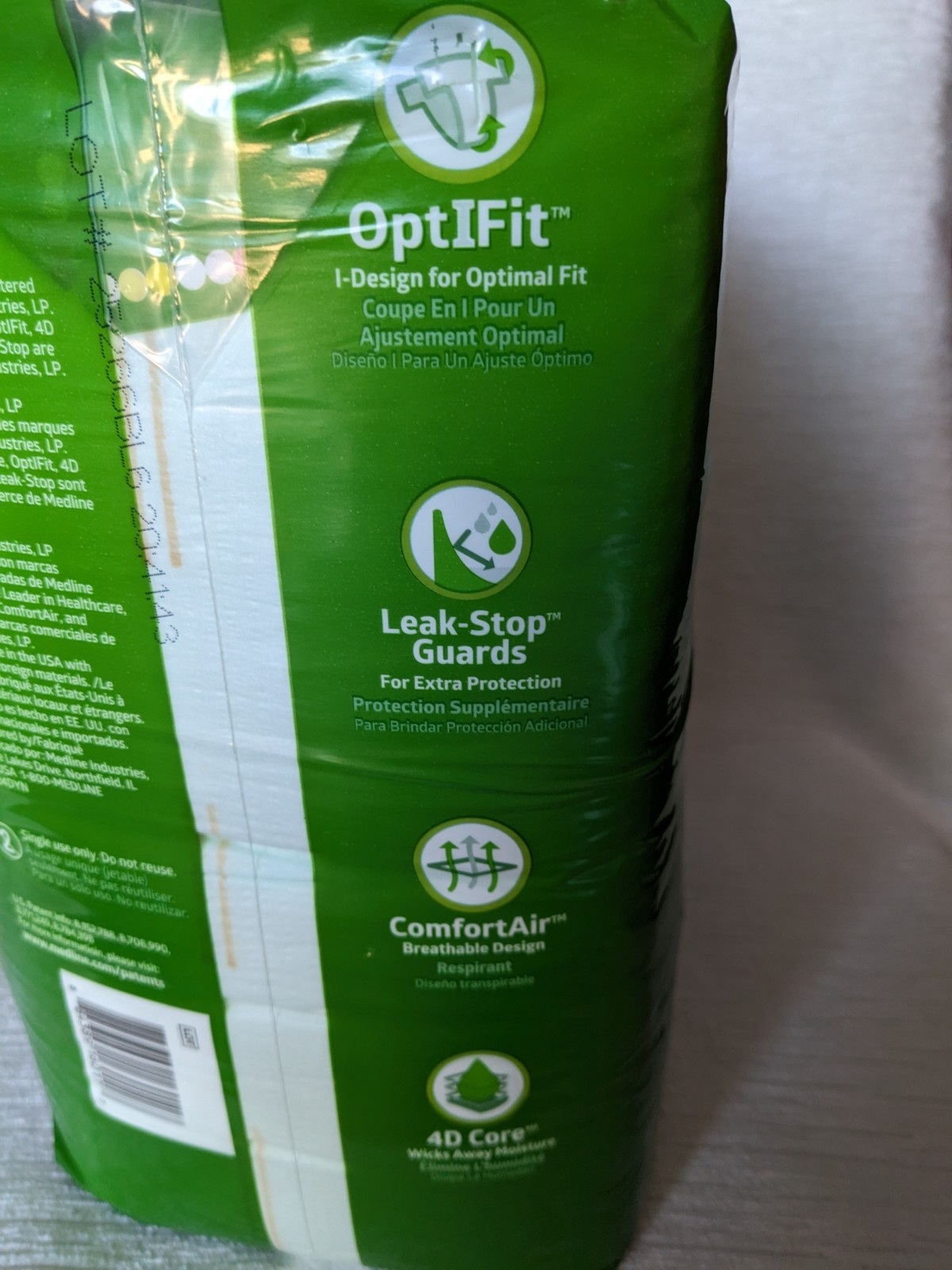 FitRight Adult Incontinence Briefs Tabs 2XL XXL 60-70″ 20 Count New Open Bag