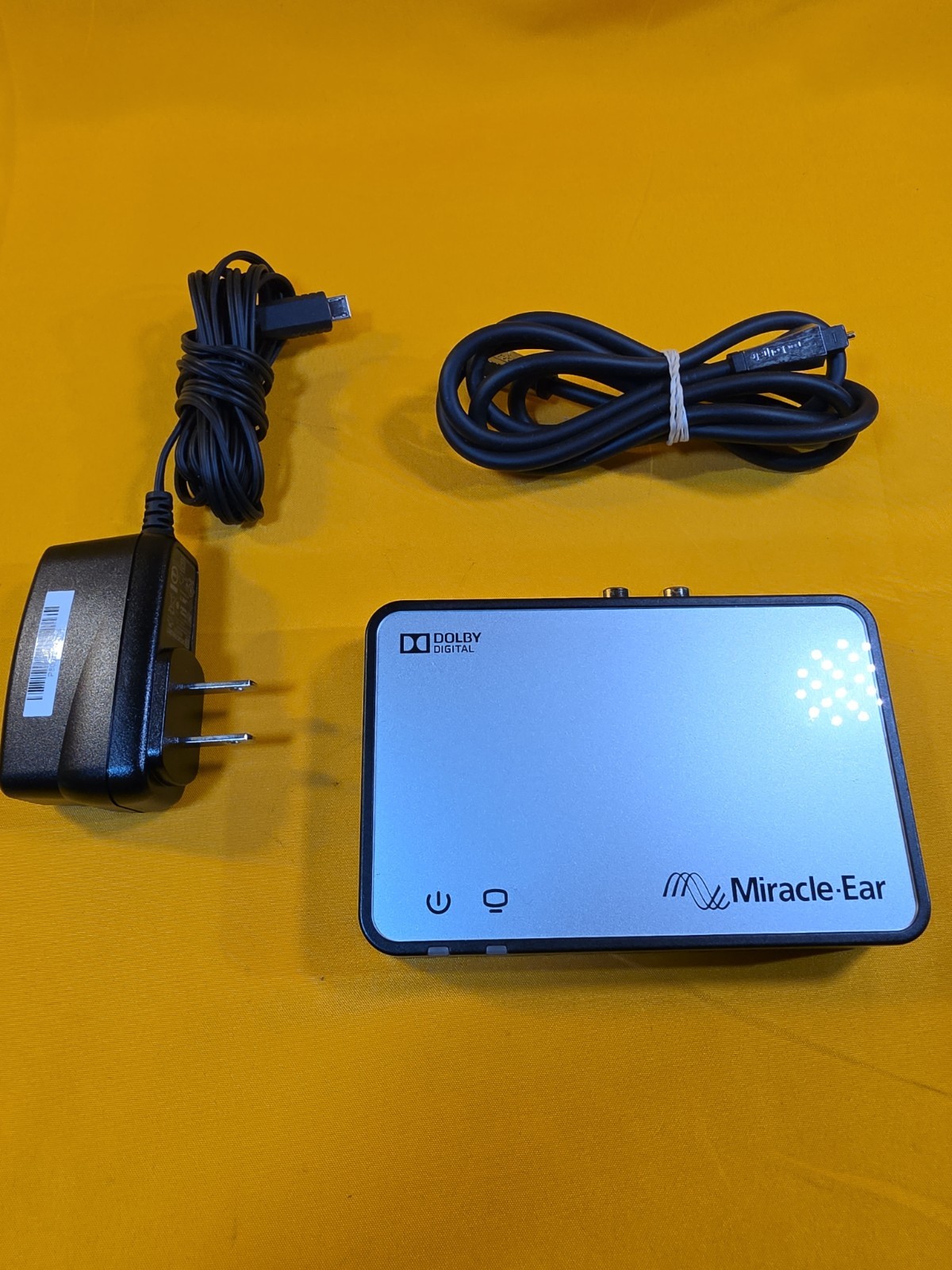 Miracle Ear TV Streamer TV03 Dolby Digital for Wireless Hearing Aids- Cords Incl