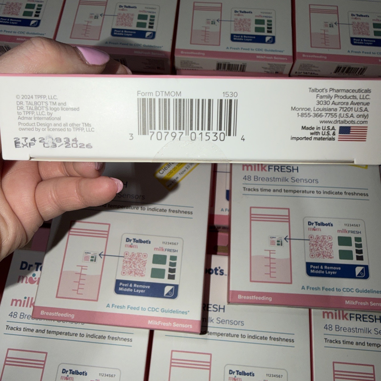 Dr Talbot’s Mom MilkFresh Breastmilk Freshness Sensors 16 boxes (48 Count) NEW