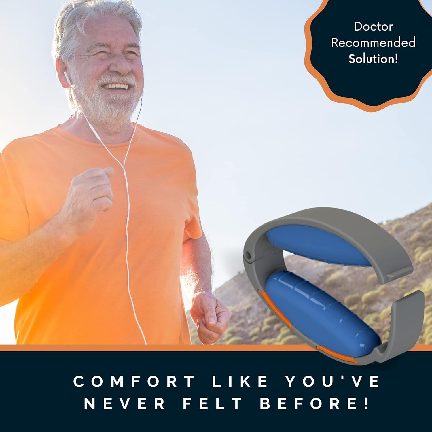 Incontinence Clamp Male Silicone Adjustable Sizes Travel Bag Included