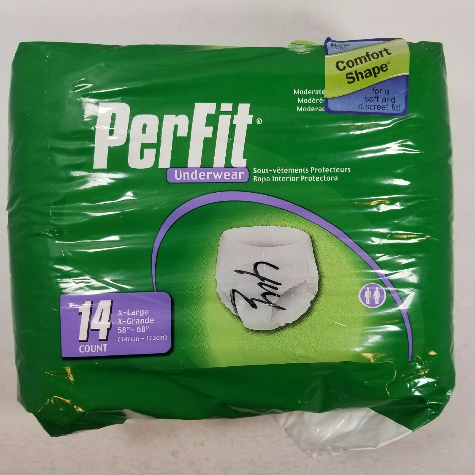 Prevail Per-fit Women’s Disposable Underwear XL 14 Count – NEW