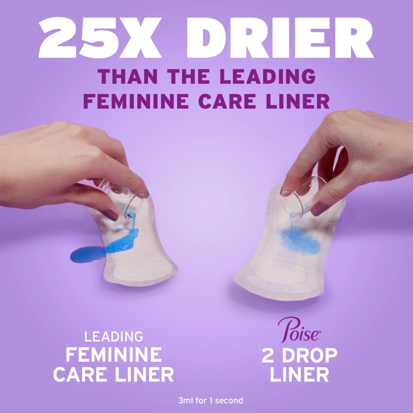 Daily Incontinence Panty Liners, 2 Drop Very Light Absorbency, Long, 44 Count