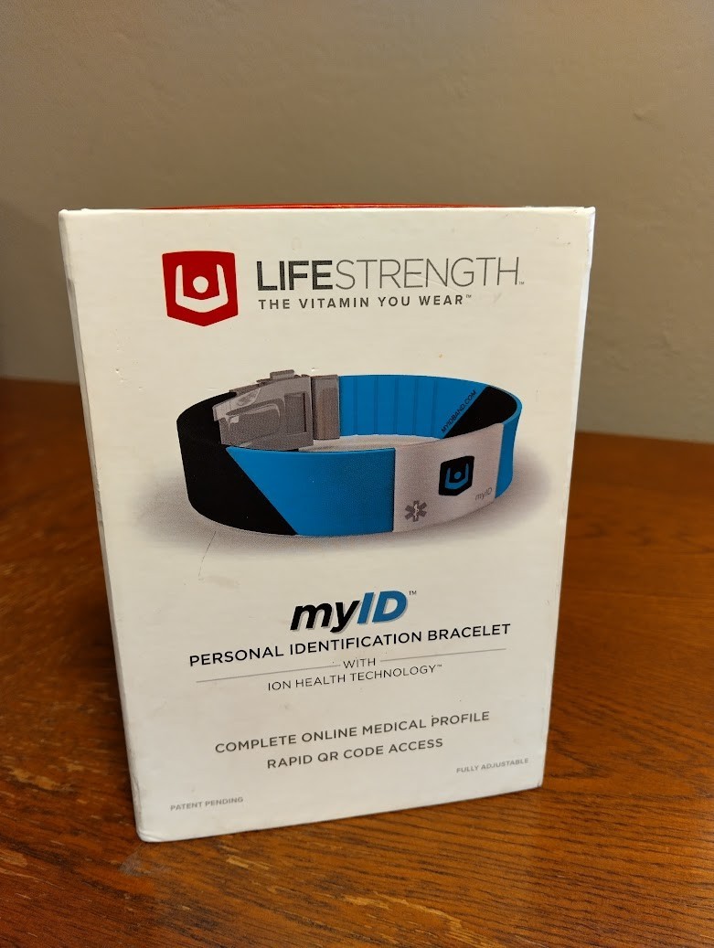 MYID LIFESTRENGTH Personal Identification Medical Bracelet Wristband Adjustable