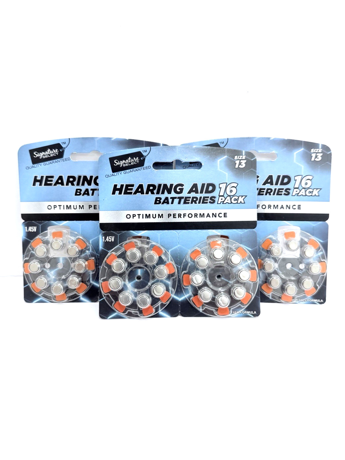 3 Signature Select Size13 Hearing Aide Batteries total 48 Exp 6/2024 and 12/2027