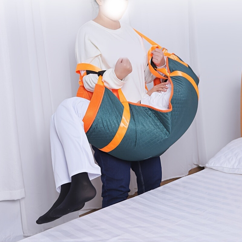 Patient Transfer Sling Paralysis Support Aid Pad Nursing Moving Mattress Handles