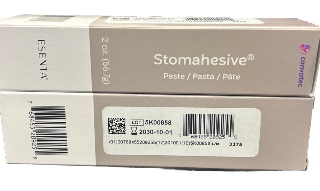 2 X ConvaTec ESENTA Stomahesive Protective Paste 2oz Tube Exp. 2030 FRESH!