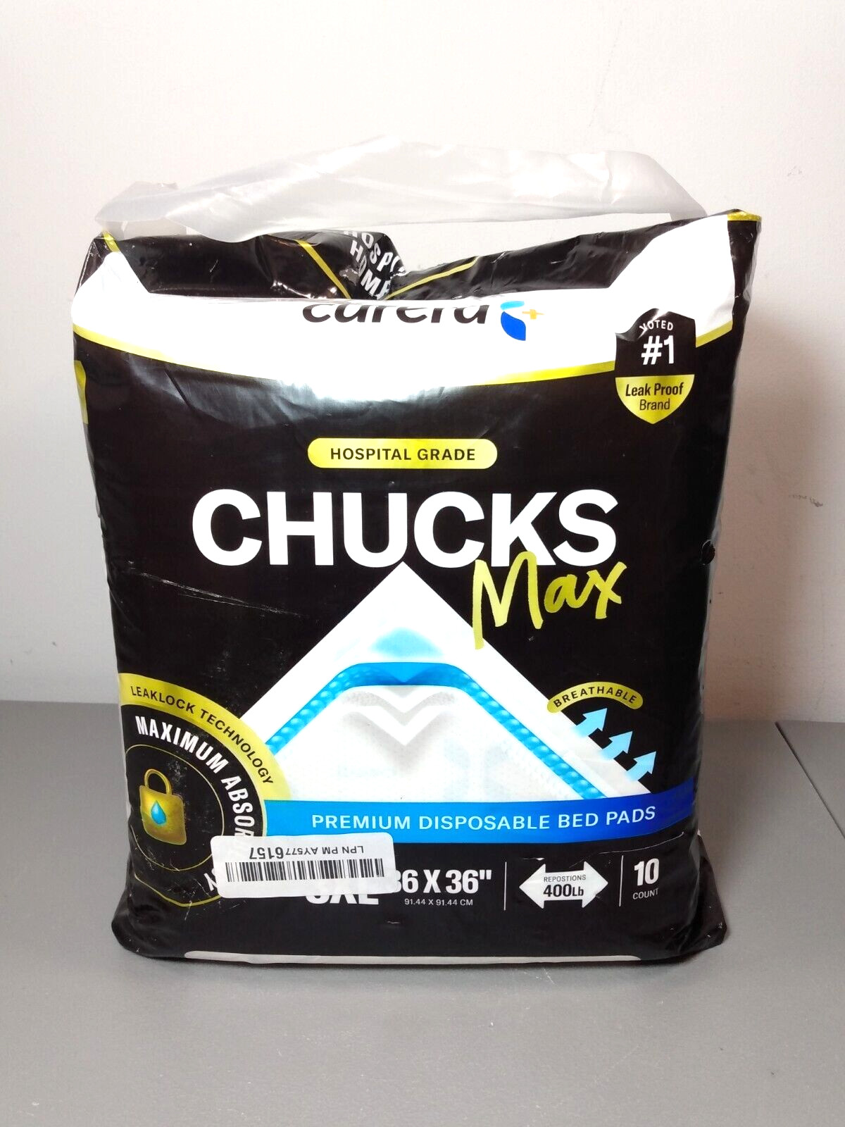 BED PADS Chucks MAX BED PADS 36 X 36 Curera 3XL Bed Pads 10 Count NEW