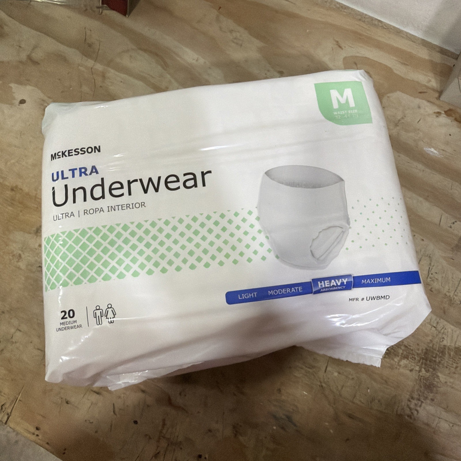 McKesson Ultra Underwear Incontinence Pant – Medium Size (Pack of 20)