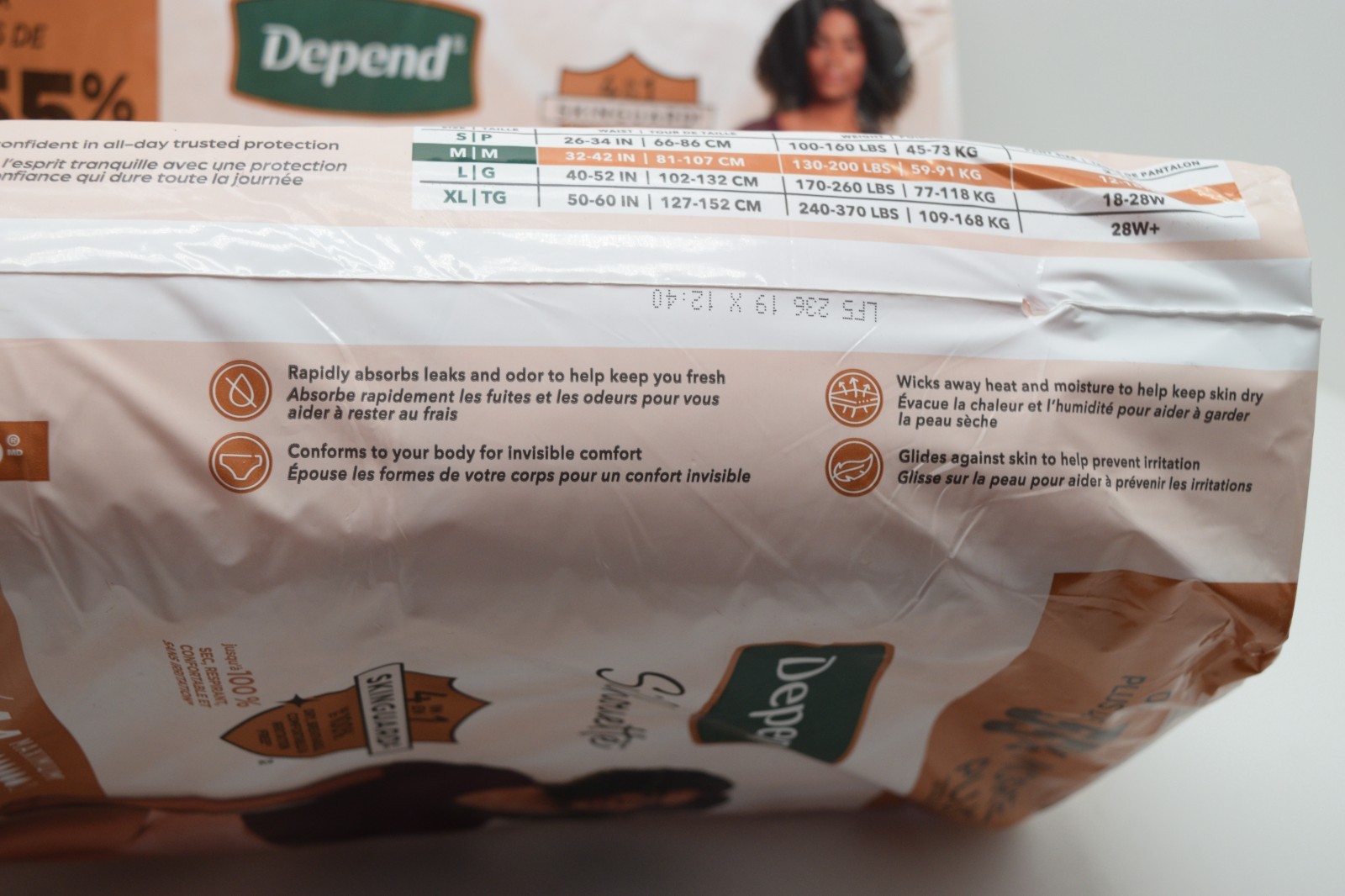 2 Pack Depend Silhouette Underwear Medium Maximum Absorbency Pads 44 Total – New