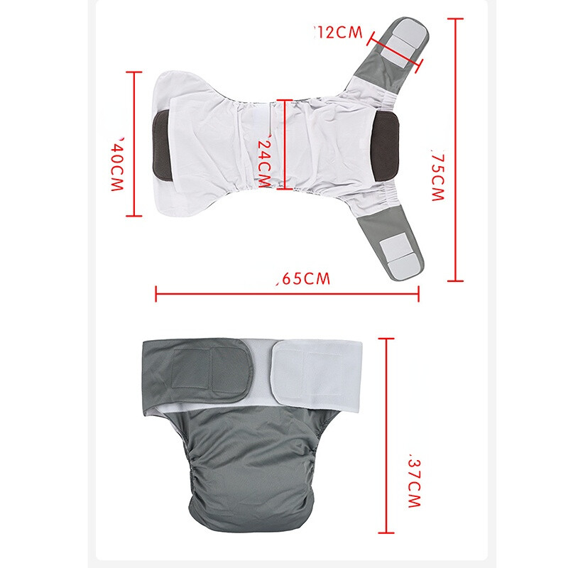 Unisex Adult Cloth Diaper Panties Elderly Disabled Incontinence Nappies Panties
