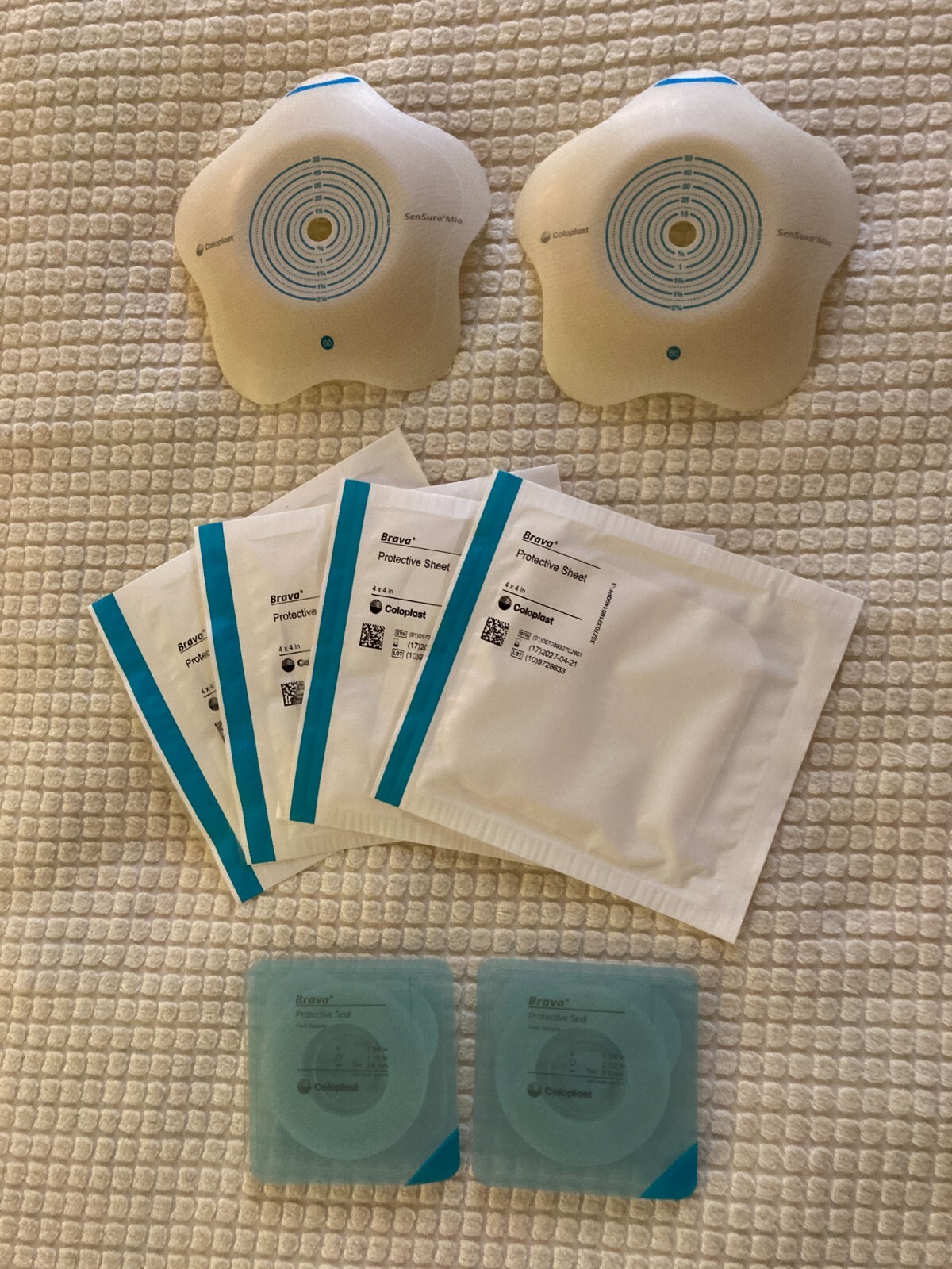 Set of Sensura Mio Click Trim to Fit Ostomy Barrier Elastic Adhesive 60 mm + (8)