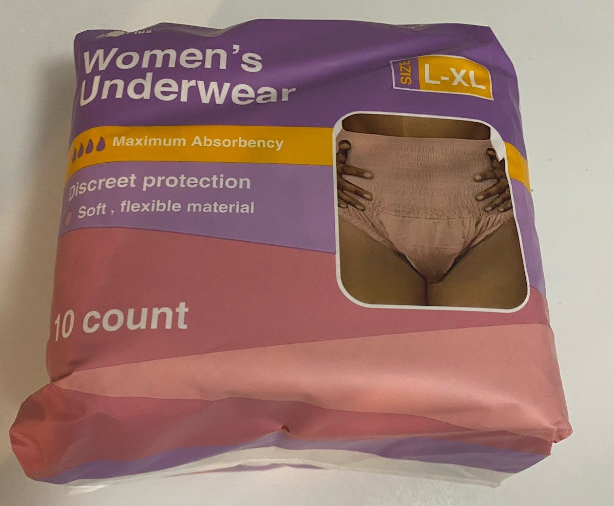 Thera Plus NIP Women L/XL: 38”-54” Waist Maximum Absorbency Disposable Underwear