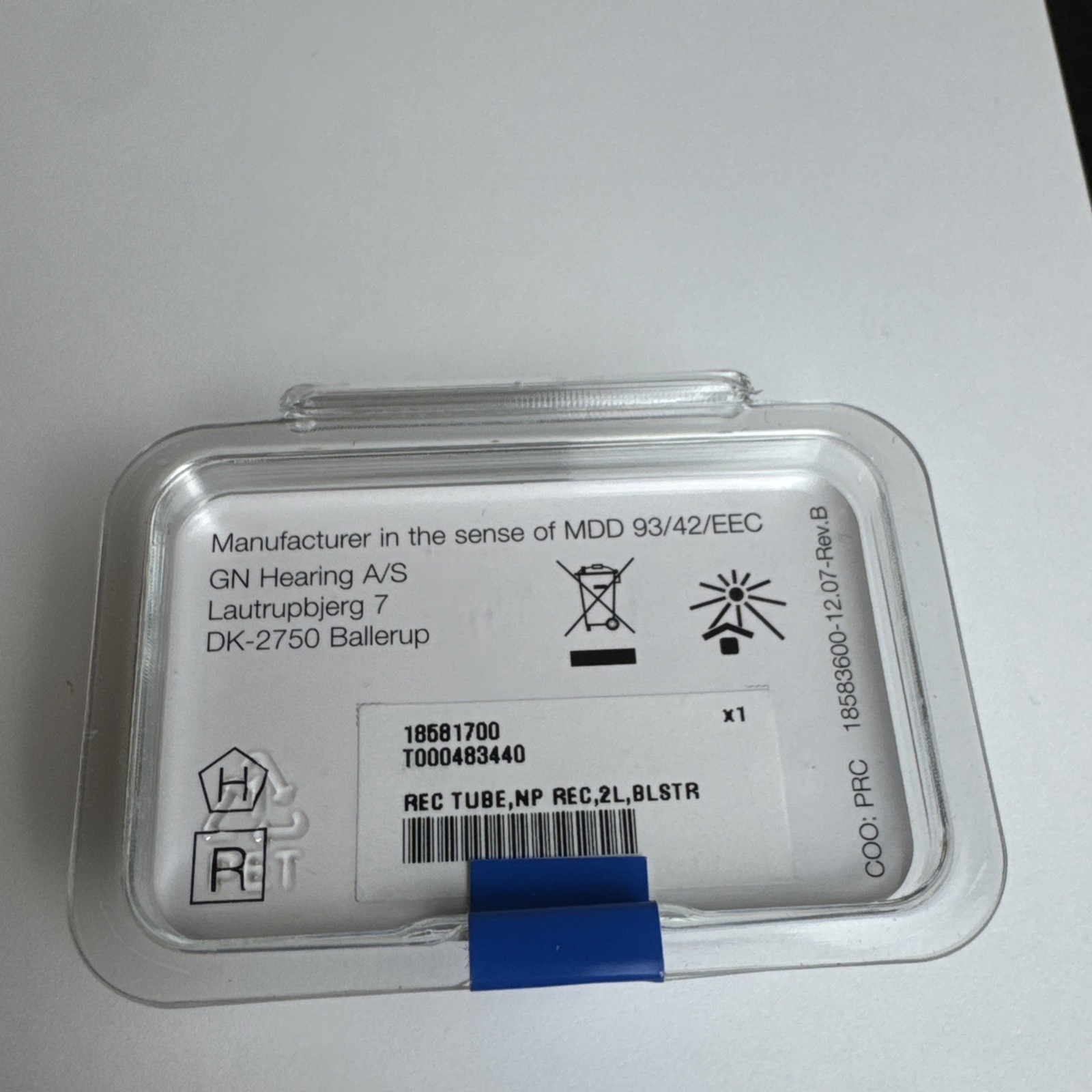 New GN ReSound Beltone RIE NP Normal Power Receiver Size 2L Left Ear