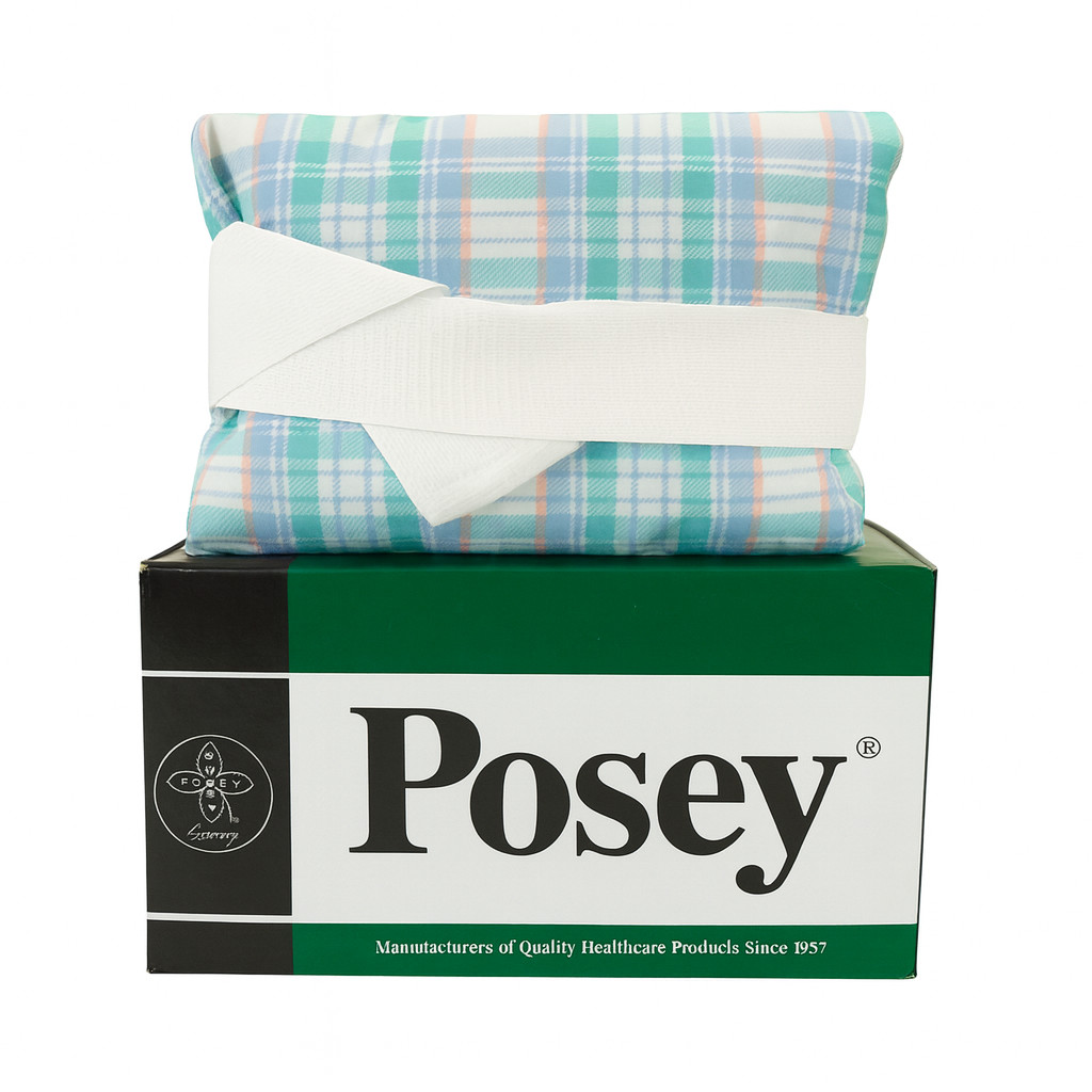 Posey Sleeved Jacket Restraint 3360L Large Plaid with Quick-Release Buckle