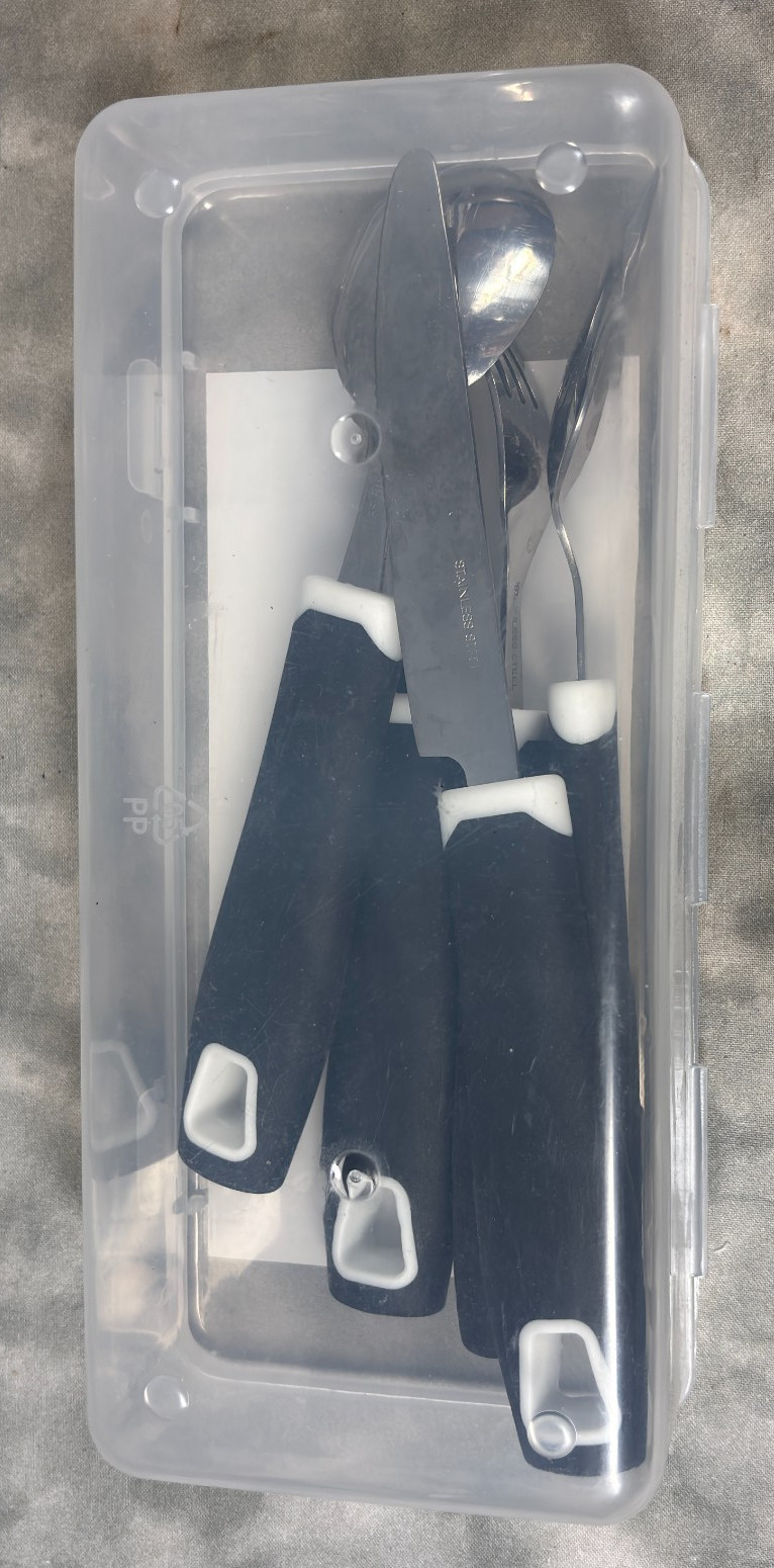 Special Adaptive Utensils Set 5 Stainless Steel Ergonomic Grip Spoon Fork Knife