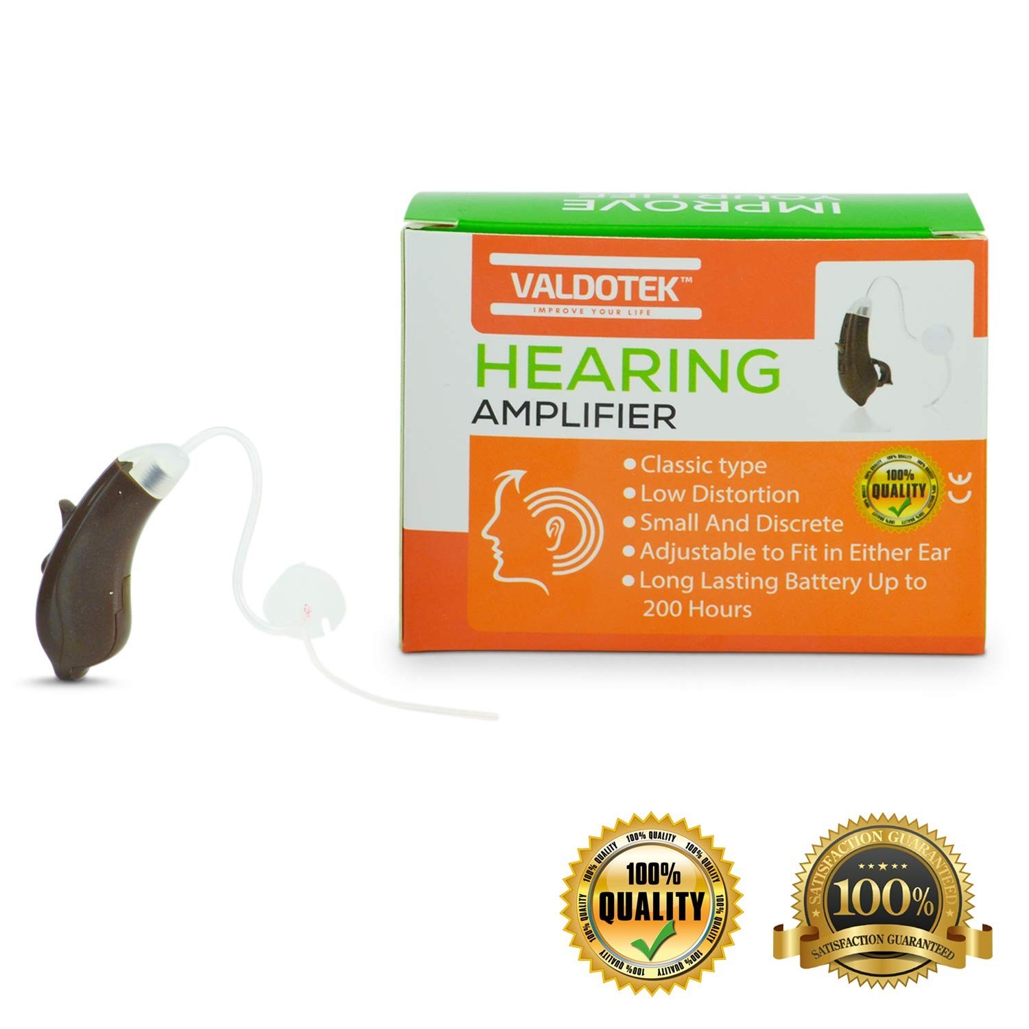 Valdotek Hearing Amplifier BTE Behind The Ear High Quality Sound Aid Digital