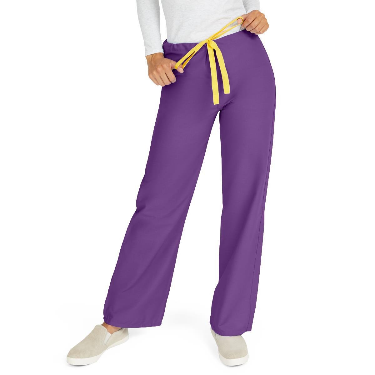 Medline AngelStat Scrub Pants with Angelica Color Coding – Purple (Style 600)