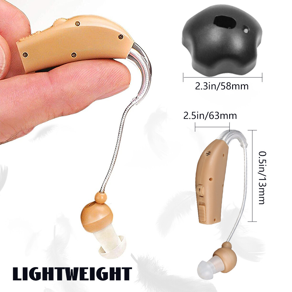 Rechargeable Invisible Hearing Aids Noise Cancelling BTE Digital Sound Amplifier
