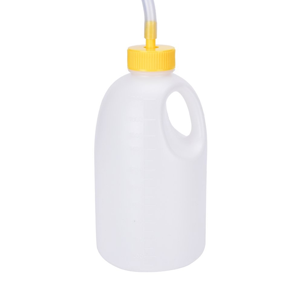 YUMSUM Male Men’s Travel Bed Urinal Pee Bottle white&yellow