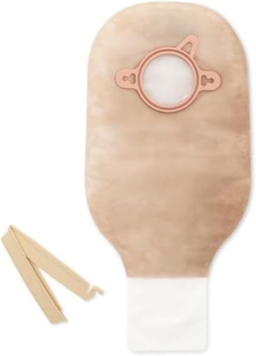 18164 New Image 2-Piece 12″ Drainable Ostomy Pouch Pack of 10 Transparent 2-3/4″
