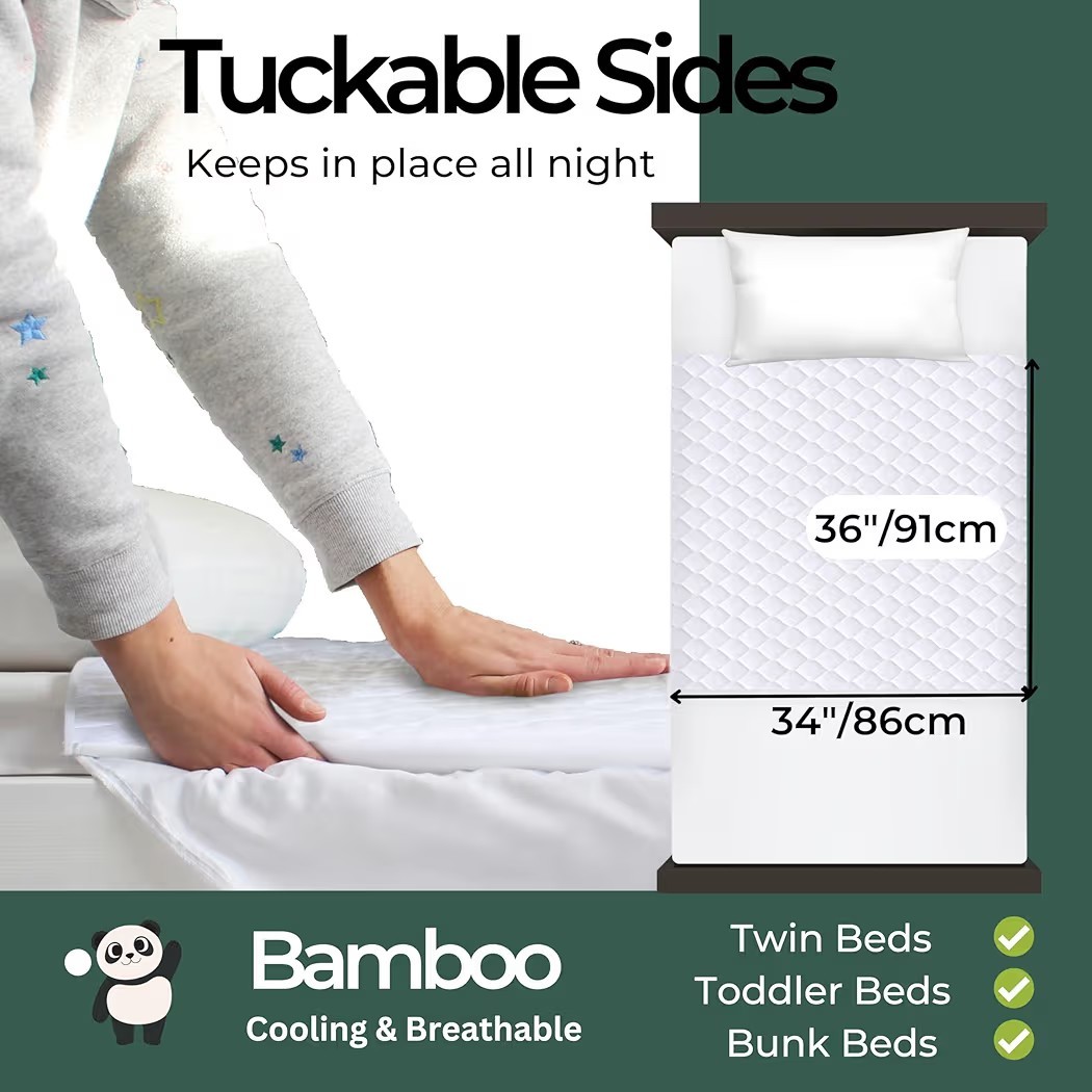 Hygge Sheets®️ Organic Washable Incontinence Bed Pads with Tucks – TWIN SZ