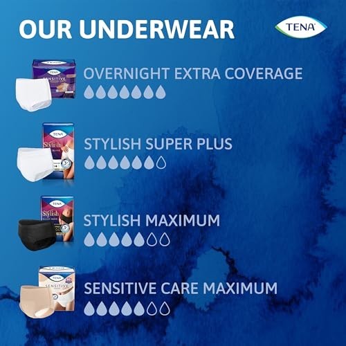 Stylish Black Disposable Incontinence Underwear for Women, XL, Bladder Control,