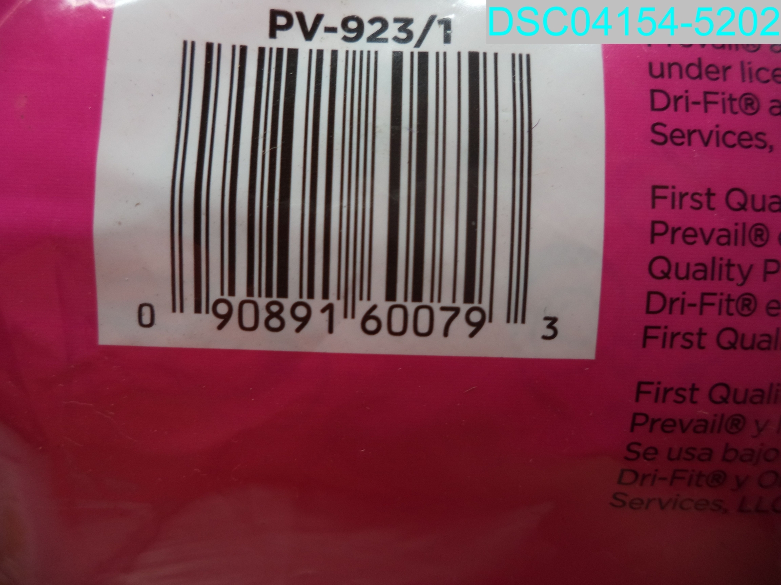 QTY=99(33 Per Bag x3 Bag):PV923/1 Prevail Bladder Control Pads Heavy Absorbency