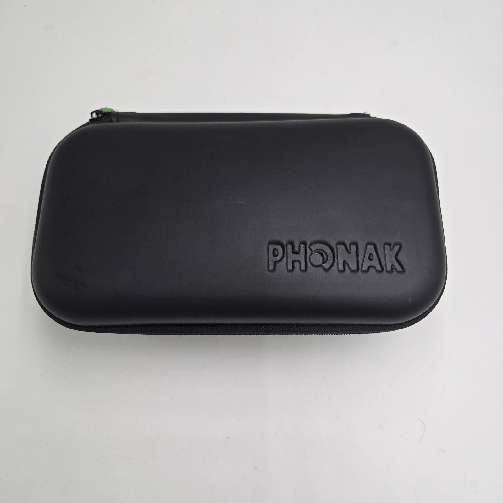 Phonak Hearing Aid Storage Case Black Hard Soft Shell Travel Clamshell Zipper