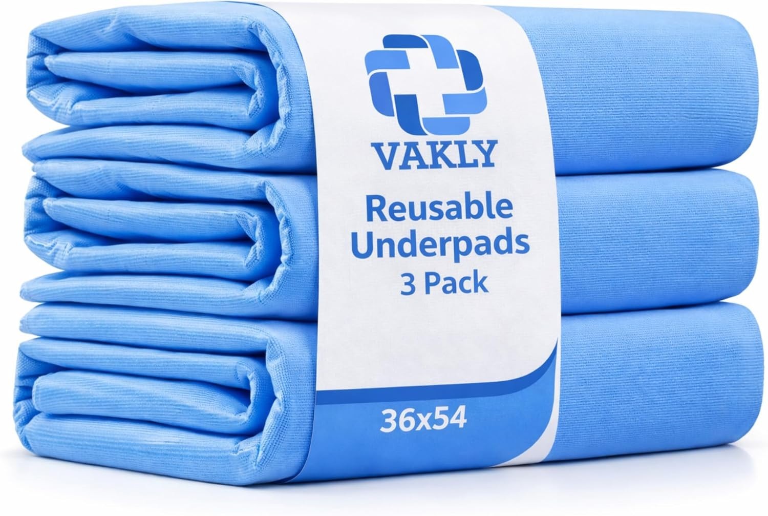 XL Washable Underpads 36 x 54 in 3 Pack – Reusable Waterproof Incontinence Be…