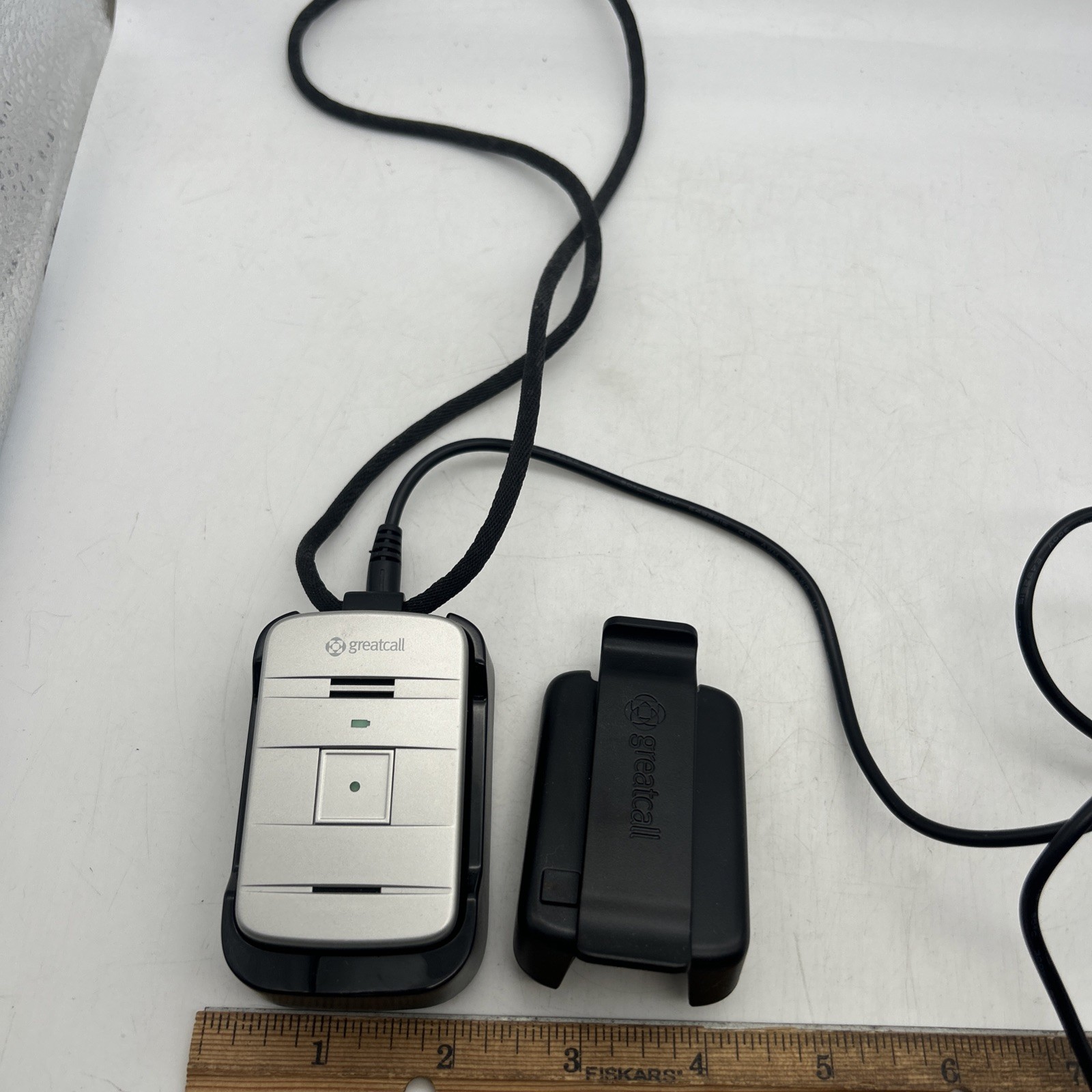 GreatCall Model R4CC100 Medical Alert Device + Charger + Lanyard + Belt Clip