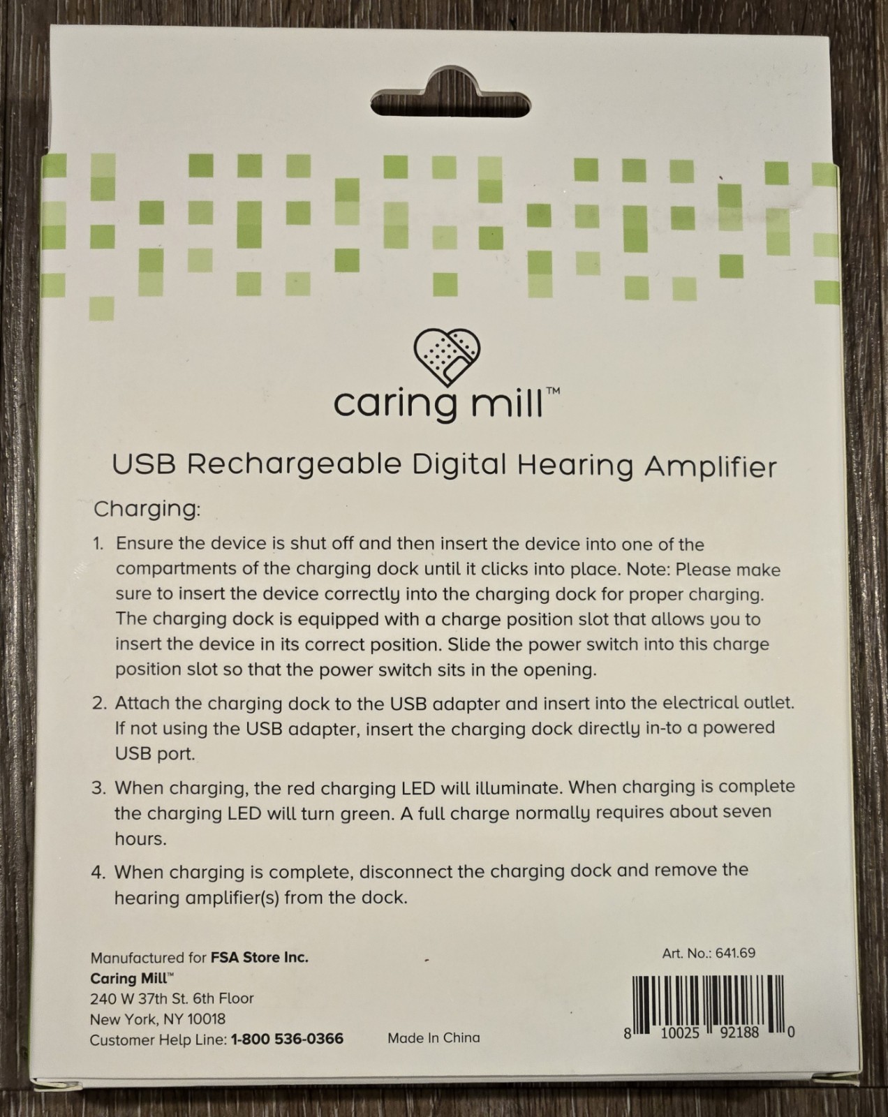 Caring Mill Digital Rechargeable Hearing Sound Amplifier for The Ear, 500-3,200
