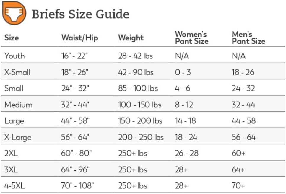 Tranquility AIR-Plus Bariatric Briefs 70-106in -Case of 32 #2195