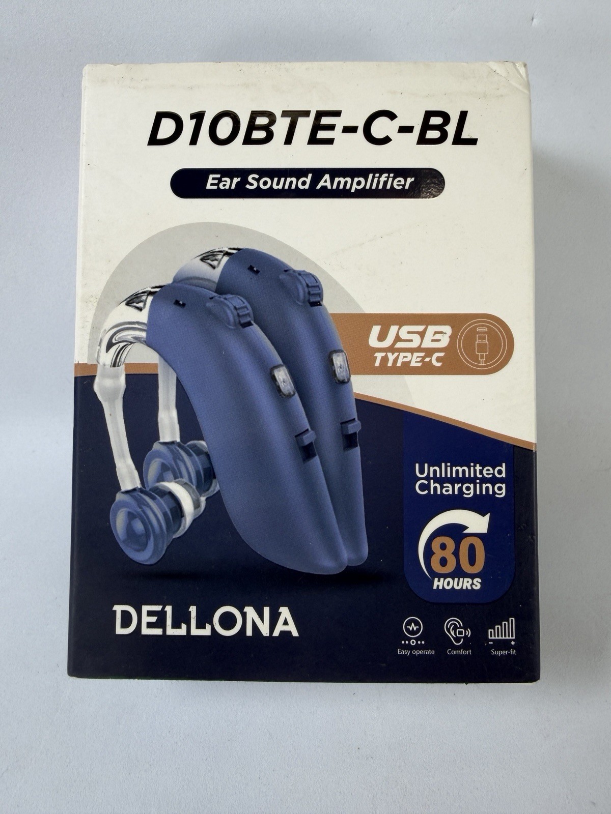 Dellona Hearing Aids for Seniors OTC rechargeable, intelligent noise reduction