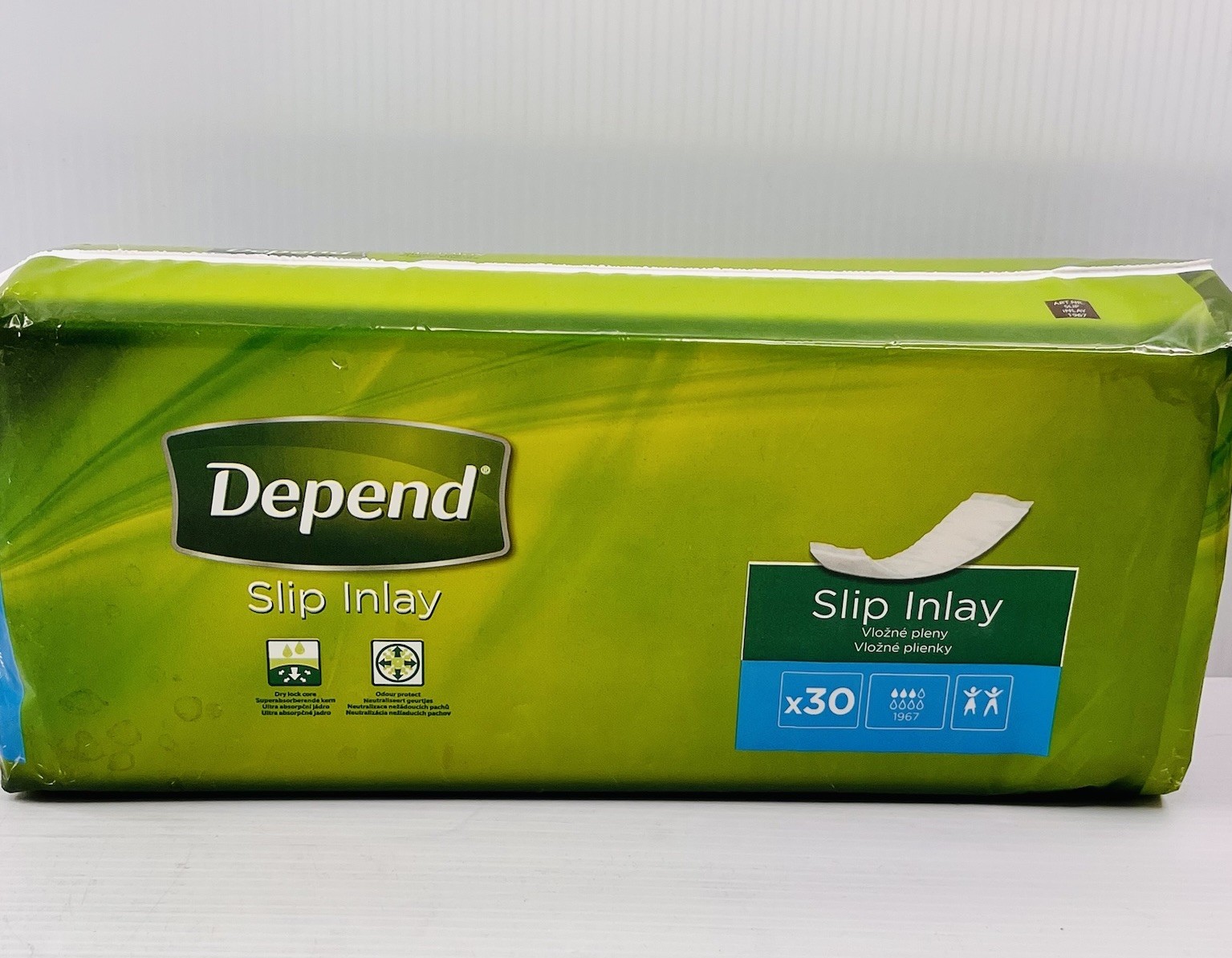 Depend Slip Inlay Incontinence Pads 30 Pack New Sealed Expires 02/2028
