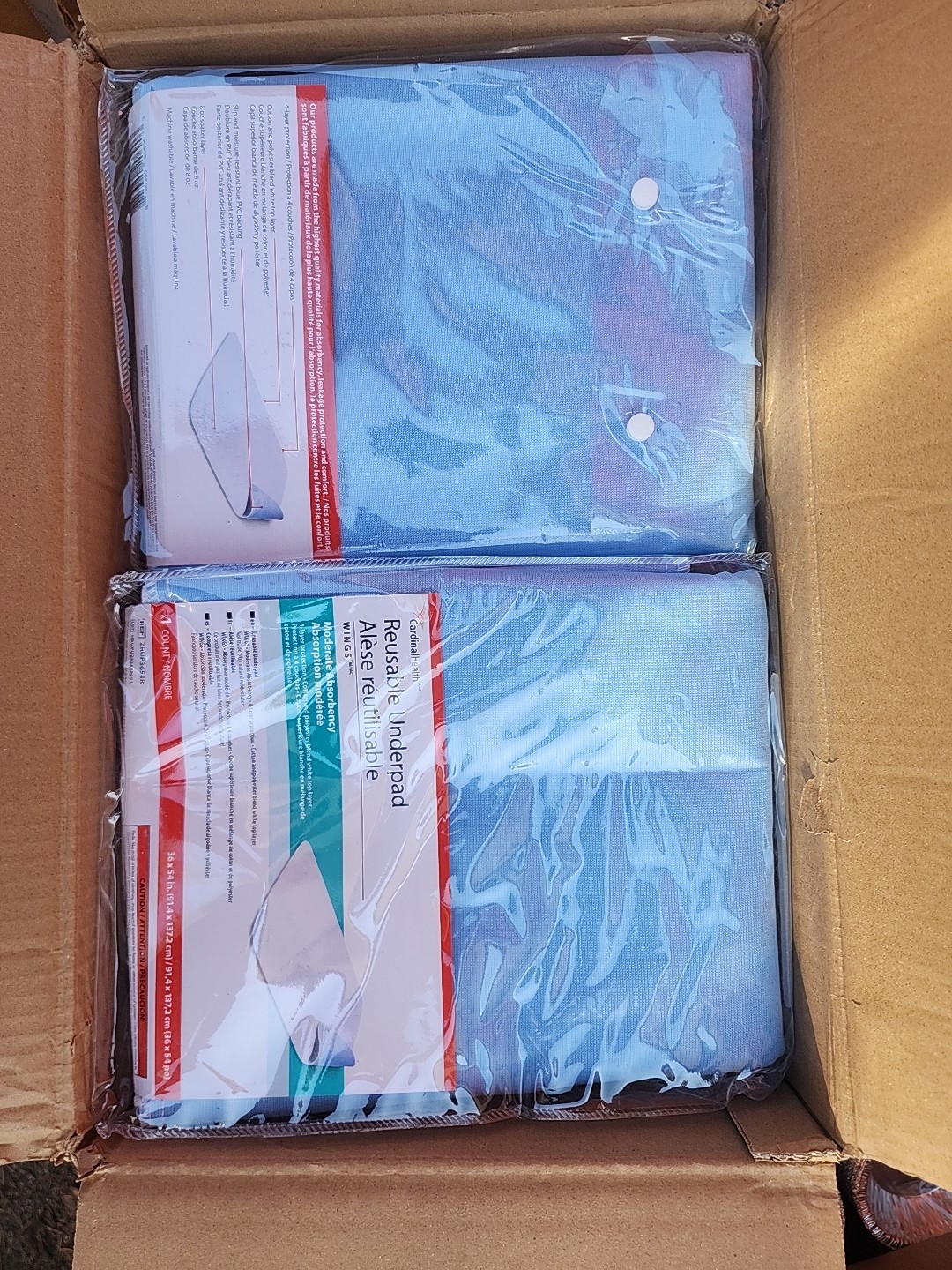 2 ReliaMed Reusable Washable Bed Pads Incontinence Underpads 36X54″ ZRUP3654R